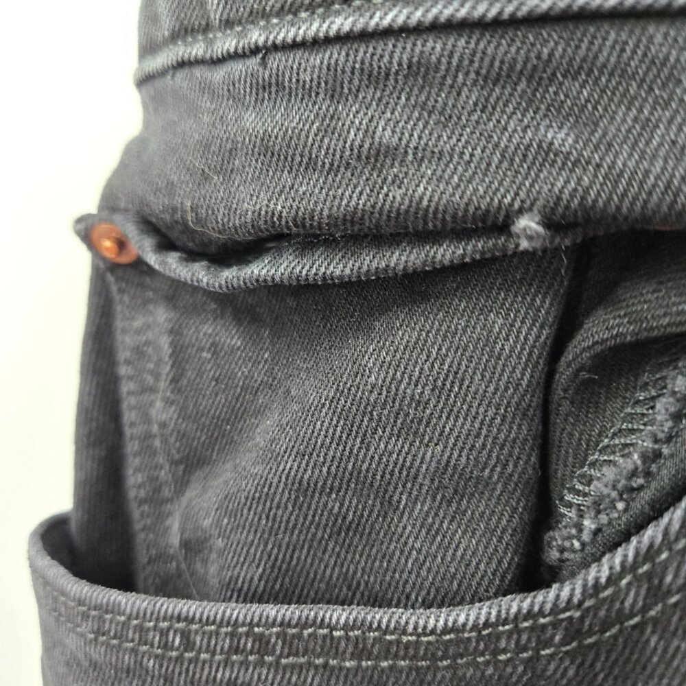 Abercrombie and Fitch Black Curve 90s High-Rise Split Hem Jeans 36L/22L - Picture 4 of 12